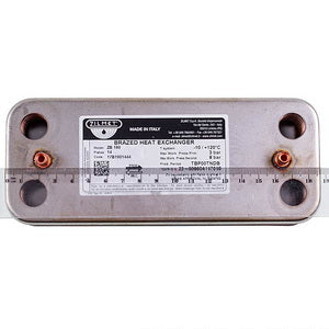 Теплообмінник пластинчастий ГВП Zilmet (14 пл.) для газового котла Ariston, Chaffoteaux 17B1901444