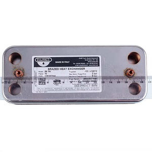 Plate heat exchanger (16 plates) Zilmet for gas boiler Ariston 17B1901644