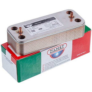 Plate heat exchanger (16 plates) Zilmet for gas boiler Ariston 17B1901644