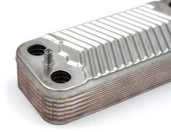 Heat exchanger plates (14 plates) for a gas boiler