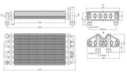 Bithermal heat exchanger for gas boiler Termet MaxiTerm GCO-DP-29-26