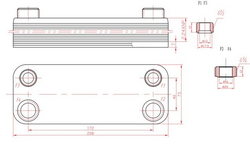 Termet gas boiler Plate heat exchanger (12 plates) Mini Max Plus GCO-DP-13-10 17B2071202