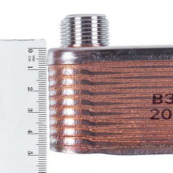 Heat exchanger plates (18 plates) for gas boiler Hermann Thesi 15004403