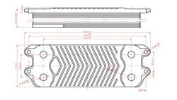 GVP heat exchanger Protherm Panthera, Gepard / Vaillant Tec Pro, Plus 12 (plates)