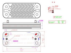 Plate heat exchanger (26 plates) for gas boiler Fondital/Nova Florida 6SCAMPIA06