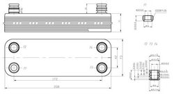 Heat exchanger plates (20 plates) for gas boiler Vaillant 065088