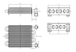 Primary heat exchanger for gas boiler 15004840