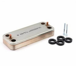Heat exchanger of plates (??? plates) for gas boiler Italtherm Smart 25 kW 401120017