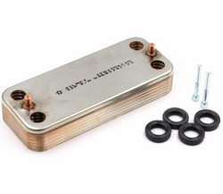 Heat exchanger of plates (??? plates) for gas boiler Italtherm Smart 30 kW 401120020