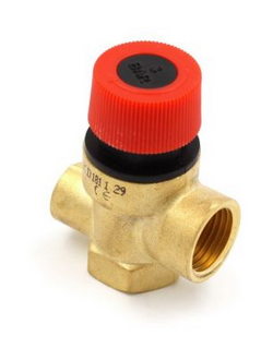 Isolation valve 3 bar 1/2" + 1/4" (universal) for gas boiler