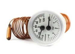 Thermomanometer 0-4 bar 0-120 °C for gas boiler ECA Calora/Confeo