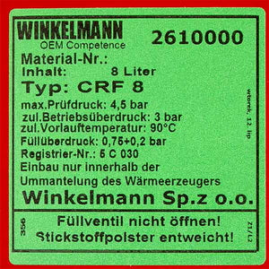 Expansion tank CRF8 1/2&amp;apos&amp;apos for gas boiler Viessmann WH0, WH0A 24 kW 7817485
