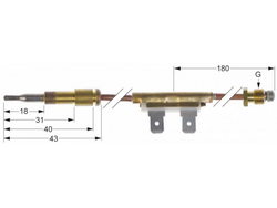 Термоелемент M9x1 термопара для газового обладнання Fagor