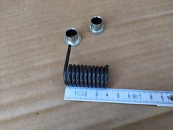 Torsion torsion spring for pressure grill Sirman, Fimar, Electrolux, suspended