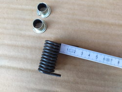 Torsion torsion spring for pressure grill Sirman, Fimar