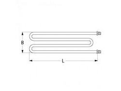 Heat for salamander, grill Lotus CW-4ET, CW-6ET series 2000W, 230V, flange M12x1