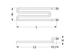 Grill heater Bartscher, Olis 1800W, 230V, threaded flange M12x1