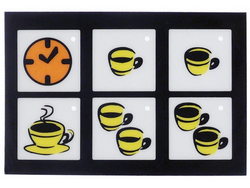 Мембрана наклейка клавіатура, панель для кавомашини Fiorenzato, Grimac