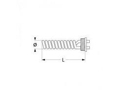 Boiler heater for cava machine Nuova Simonelli, Rancilio 2600W, 230V, flange thread 1¼"