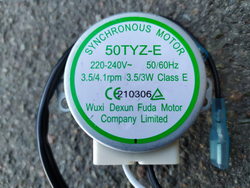 Motor reducer dvigun vanny Dexun 50TYZ-E for ice generator Saro EB 15, Hendi 325-5047