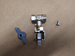 Ball valve for bain-marie, pasta cooker Electrolux, Zanussi, Alpeninox connection 3/8" to 3/8"
