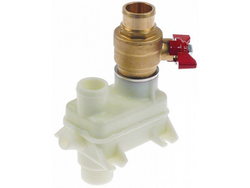 Кран сливной, шаровый клапан для макароноварки Zanussi подключение 1" на штуцер