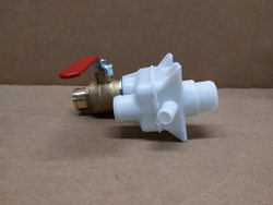 Drain tap, ball valve for Zanussi pasta cooker, 1" connection to nipple