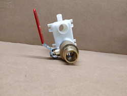 Drain tap, ball valve for Zanussi pasta cooker, 1" connection to nipple