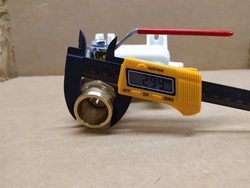 Drain tap, ball valve for Zanussi pasta cooker, 1" connection to nipple