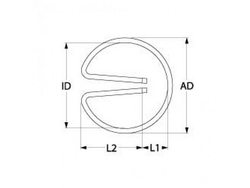 Heater for kava machine, boiler Animo 275W, 230V, flange plug 6.3mm