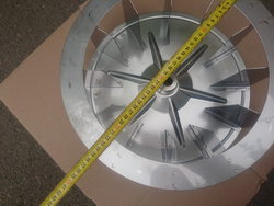 Turbine fan impeller for combi steamer Lainox ABE, KME, HVE series ø350mm