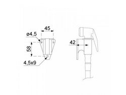 Rozpilyuvach hand shower for combi steamer 542954 universal universal
