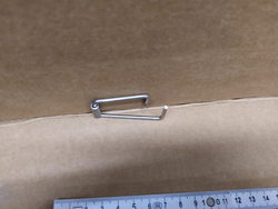 Door handle lock bracket for combi oven Electrolux, Foinox, Lainox, Leventi, Mareno, Olis 0C6978 R61620132 54mm.