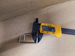 Door handle lock bracket for combi oven Electrolux, Foinox, Lainox, Leventi, Mareno, Olis 0C6978 R61620132 54mm.