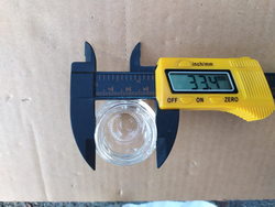 Glass chamber lampshade for pizza oven Angelo-Po, MBM, Pizza-Group 40mm