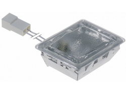 Glass chamber lampshade for combi steamer, pizza oven Angelo-Po, Cuppone, Apach 70x55mm