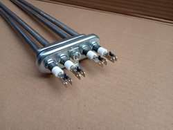 Boiler heater for combi steamer Frima, Rational 417686 6000W 400V flange 70x18mm