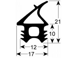 Ущільнення дверей резинка для пароконвектомата Lainox SAEB, SAEV 10ур.серії, 460x770мм