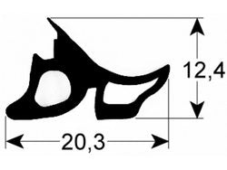 Ущільнення дверей резинка для пароконвектомата Convotherm OES, OEB 10.10 mini серії, 1880мм
