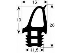 Ущільнення дверей резинка для пароконвектомата Retigo B1011i, O1011b серії 625x743мм