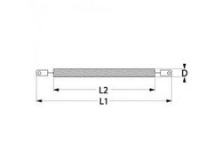 Heating element heating spiral 500W, ø7.0x355/260mm for pizza oven Roller-Grill PZ 660