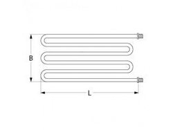 Ten universal heater for pizza oven It Pizza, Fimar, GGF 2100W, 230V, threaded flange. ø1/4"