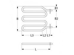 Heater for pizza oven Bartscher ST series 1000W, 230V