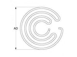Heat for pizza press Cuppone P30, PFZ30 series 1600W, 230V