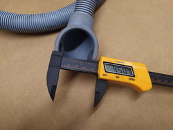 Drainage drain hose for Fagor, Edesa, Asber dishwasher, curved/straight, ø48mm/31mm. 1500mm