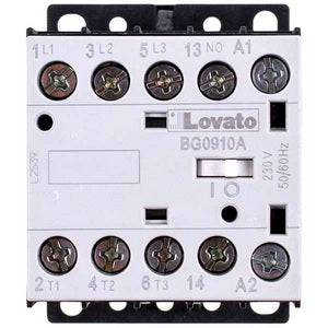 Контактор (магнітний пускач) LOVATO 380705 BG0910A 20A/230V AC 9A/4kW/400V AC3