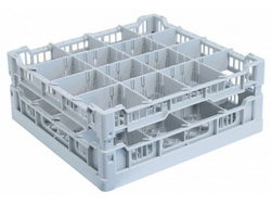 Кассета 396х396мм корзина стаканов, бокалов для стаканомоечной машины Dihr, Comenda