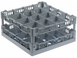 Кассета 396х396мм корзина стаканов, бокалов для стаканомоечной машины Krupps, Apach, Dihr