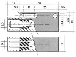 Magnetic cleaner E710 1B for dishwasher Zanussi, Electrolux, Hobart