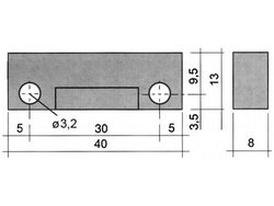 Universal magnetic cleaner E5201V, E520 1V for Dihr dishwasher